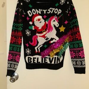 Santa-Unicorn Christmas Sweater